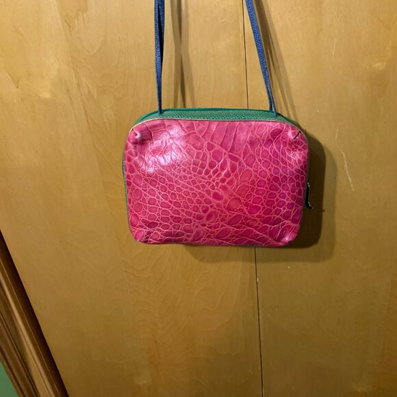 Vintage Sharif Vibrant Color-blocked handbag - Picture 3 of 9